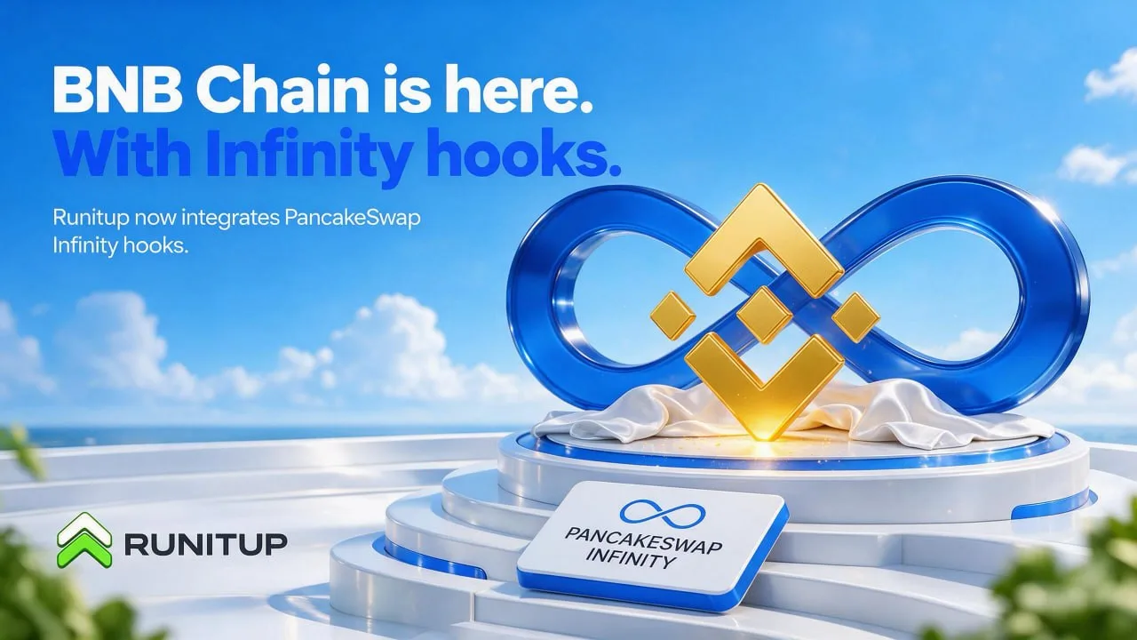 Launch a token on BNB Chain with PancakeSwap Infinity hooks on Runitup